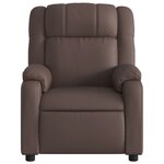 vidaXL Fauteuil de massage inclinable électrique marron similicuir