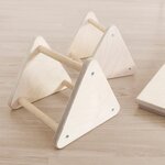 Jeu d'équilibre et motricité Montessori bois naturel et jaune