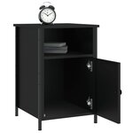 vidaXL Tables de chevet 2 Pièces noir 40x42x60 cm bois d'ingénierie