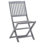 vidaXL Chaises pliables d'extérieur lot de 8 Bois d'acacia solide