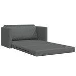 vidaXL Canapé Lit Sol 2-en-1 Gris Anthracite 124x71x78 cm Tissu