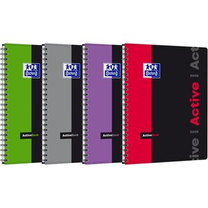 Cahier Polypro ACTIVEBOOK 160 P 90G 24x29.7 cm SEYES coloris aléatoire OXFORD