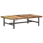 vidaXL Table basse 142x90x42 cm Bois de récupération massif