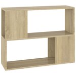 vidaXL Meuble TV Chêne sonoma 80x24x63 cm Aggloméré