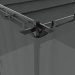 vidaXL Tonnelle avec rideaux anthracite 3x3 m acier