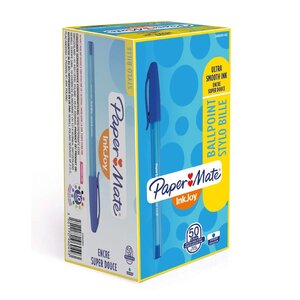 Stylo à bille InkJoy 100XF 0 5 FINE Bleu x 50 Paper Mate