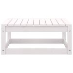 vidaXL Salon de jardin 2 Pièces avec coussins Blanc Bois de pin massif