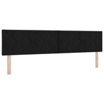 Headboard vidaXL Design en Blocs de Diamant Noir 200 cm Tissu