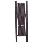 Barrière extensible rétractable barrière de sécurité 250L x 31l x 104H cm alu métal chocolat