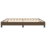 vidaXL Cadre de lit Marron foncé 200x200 cm Tissu