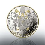 Pièce de monnaie 10 euro Vatican 2021 argent BE – UNESCO (reliefs dorés)