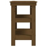 vidaXL Banc de travail Marron miel 78 5x50x80 cm Bois de pin massif