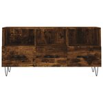 vidaXL Meuble TV chêne fumé 102x36x50 cm bois d'ingénierie