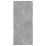 vidaXL Buffet haut gris béton 80x42 5x185 cm bois d'ingénierie