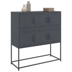 vidaXL Buffet anthracite 100 5x39x107 cm acier laminé à froid