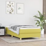 vidaXL Sommier à lattes de lit Vert 100x200 cm Tissu