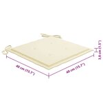 vidaXL Chaises pliables d'extérieur lot de 8 et coussins Bois d'acacia