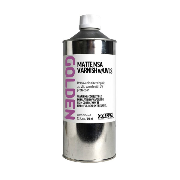 GOLDEN 946 ml Vernis Solvant Mineral-filtre Uv Mat