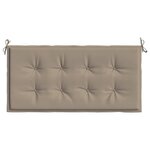 vidaXL Coussin de banc de jardin taupe 120x50x3 cm tissu oxford