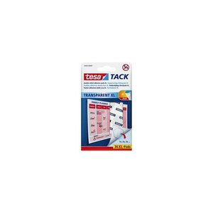 Tesa Blister de 36 pastilles adhésives Tack XL.Double-face réutilisable/repositionnable.... TESA