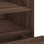 vidaXL Table de chevet chêne marron 45x50x50 cm bois d’ingénierie