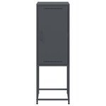 vidaXL Buffet haut anthracite 36x39x107 cm acier