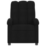 vidaXL Fauteuil de massage inclinable Noir Tissu