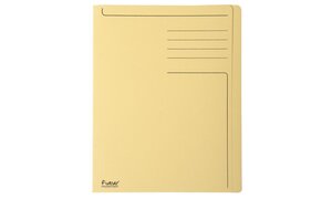 Pack 100 Chemises à bord décalé Forever® 280g Imprimée - 24x32cm - Jaune Bulle EXACOMPTA