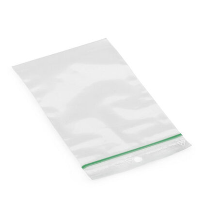 Sachet plastique zip 50% recyclé transparent 100 microns RAJA