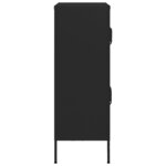 vidaXL Armoire de rangement Noir 80x35x101 5 cm Acier