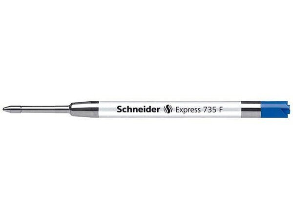 Recharge pour stylo bille express 735 pte fine f bleu schneider