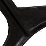 vidaXL Pied de table de salle à manger 2 Pièces Cadre en O Fonte