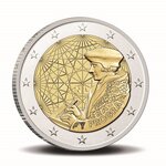 Pièce de monnaie 2 euro commémorative Pays-Bas 2022 BE - Programme Erasmus