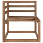 vidaXL Canapé palette de jardin 2 places et coussins vert vif Pinède