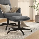vidaXL Repose-pied Gris anthracite 60x60x36 cm Similicuir