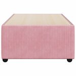 vidaXL Cadre de lit Rose 100x200 cm Velours