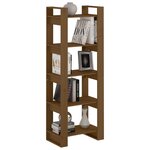 vidaXL Bibliothèque/Cloison Marron miel 60x35x160 cm Bois massif