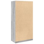 vidaXL Garde-robe sonoma gris 100x50x200 cm bois d'ingénierie