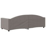 vidaXL Lit de repos taupe 80x200 cm tissu