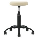 vidaXL Chaise de salle à manger Crème Velours
