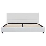 vidaXL Cadre de lit Blanc Similicuir 120 x 200 cm
