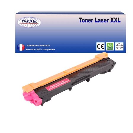 Toner compatible avec Brother TN245 Magenta  - 2 200 pages - T3AZUR