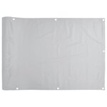 vidaXL Écran d'intimité de balcon gris 300x90 cm PVC