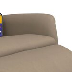 vidaXL Fauteuil inclinable de massage repose-pieds cappuccino