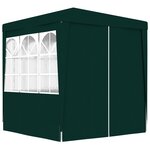 vidaXL Tente de réception avec parois latérales 2 5x2 5 m Vert 90 g/m²
