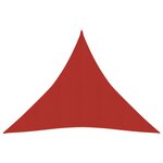 vidaXL Voile d'ombrage 160 g/m² Rouge 4x4x4 m PEHD