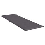 vidaXL Coussin de chaise longue anthracite 186x58x4 cm tissu oxford