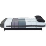 Clic clac 3 places -Piste Gris - Couchage 125 x 190 cm - 190 x 92 x 96 cm