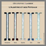 4 Lames décoratives ALBATRE pour poteau LA BOXX