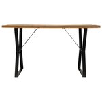 vidaXL Table à manger 140x80x76 cm Bois de récupération massif